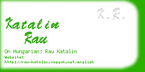 katalin rau business card